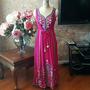 Anthropologie Embroidered Dress